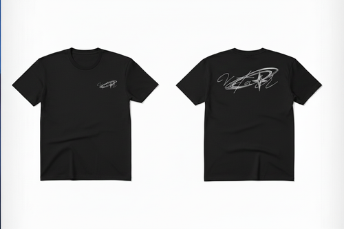 Vstarr Black Tee Chrome