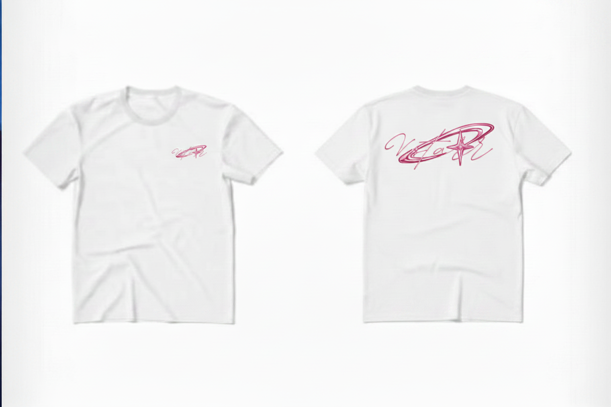 Vstarr Pink Chrome Tee